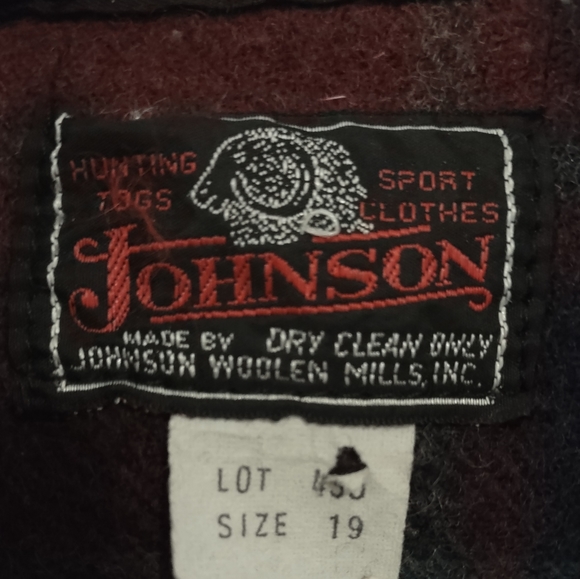 Johnson Hunting Togs Wool Plaid Jacket Vintage - Picture 7 of 7